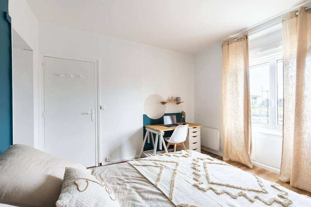 La Clef - Appartement Proche Centre Et Gare Saint-Brieuc Eksteriør billede